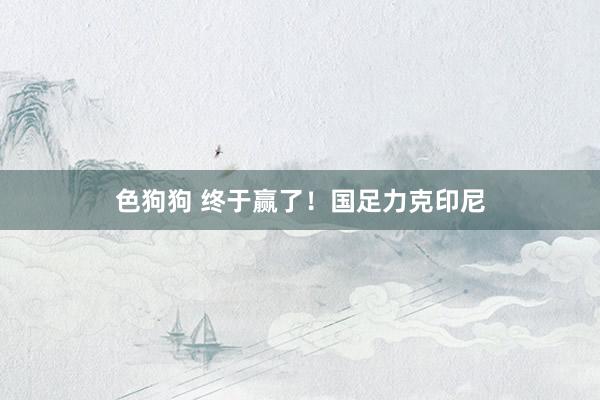   色狗狗 终于赢了！国足力克印尼