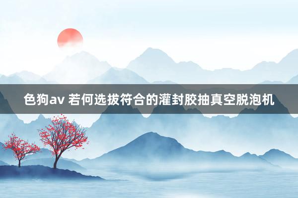   色狗av 若何选拔符合的灌封胶抽真空脱泡机