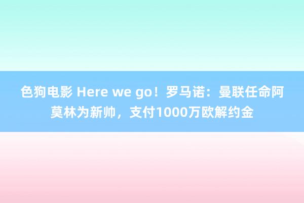   色狗电影 Here we go！罗马诺：曼联任命阿莫林为新帅，支付1000万欧解约金