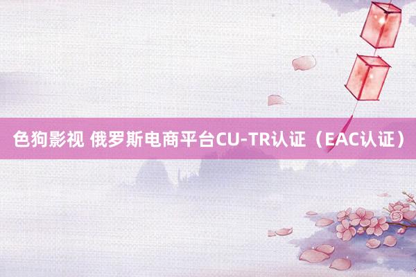   色狗影视 俄罗斯电商平台CU-TR认证（EAC认证）