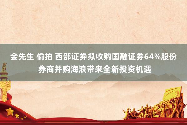   金先生 偷拍 西部证券拟收购国融证券64%股份 券商并购海浪带来全新投资机遇