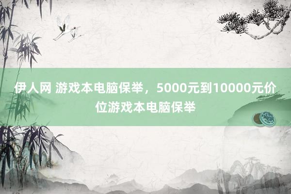   伊人网 游戏本电脑保举，5000元到10000元价位游戏本电脑保举
