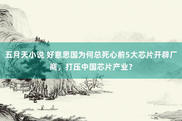   五月天小说 好意思国为何总死心前5大芯片开辟厂商，打压中国芯片产业？
