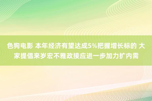   色狗电影 本年经济有望达成5%把握增长标的 大家提倡来岁宏不雅政接应进一步加力扩内需