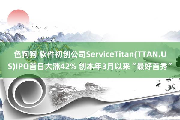   色狗狗 软件初创公司ServiceTitan(TTAN.US)IPO首日大涨42% 创本年3月以来“最好首秀”