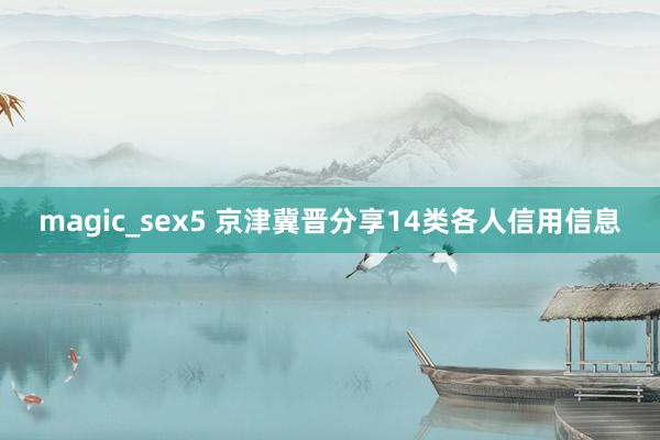   magic_sex5 京津冀晋分享14类各人信用信息