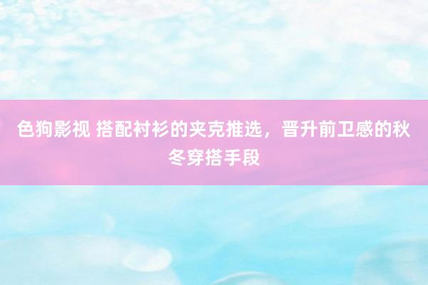   色狗影视 搭配衬衫的夹克推选，晋升前卫感的秋冬穿搭手段