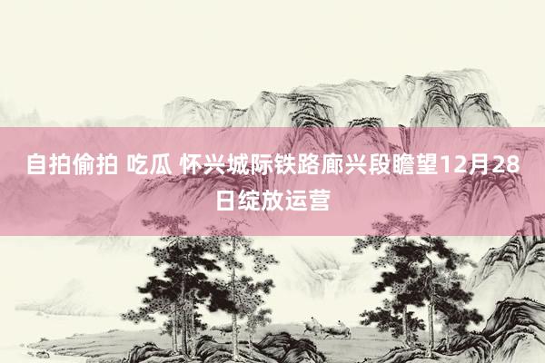   自拍偷拍 吃瓜 怀兴城际铁路廊兴段瞻望12月28日绽放运营