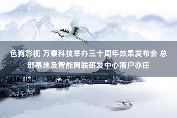   色狗影视 万集科技举办三十周年效果发布会 总部基地及智能网联研发中心落户亦庄