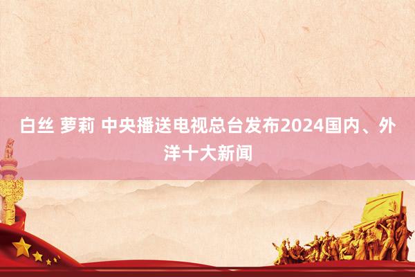   白丝 萝莉 中央播送电视总台发布2024国内、外洋十大新闻