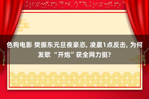   色狗电影 樊振东元旦夜豪恣, 凌晨1点反击, 为何发歌 “开炮”获全网力挺?