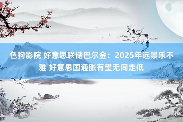   色狗影院 好意思联储巴尔金：2025年远景乐不雅 好意思国通胀有望无间走低