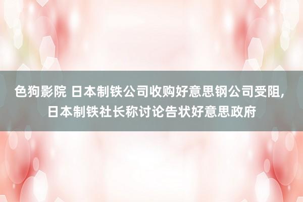   色狗影院 日本制铁公司收购好意思钢公司受阻, 日本制铁社长称讨论告状好意思政府