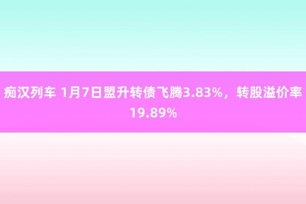   痴汉列车 1月7日盟升转债飞腾3.83%，转股溢价率19.89%