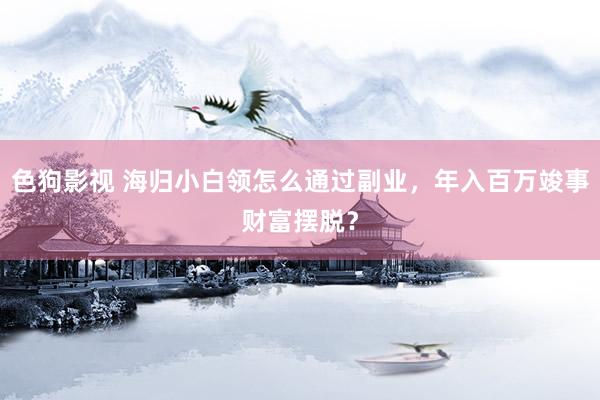   色狗影视 海归小白领怎么通过副业，年入百万竣事财富摆脱？
