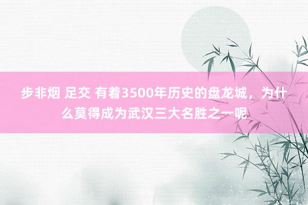   步非烟 足交 有着3500年历史的盘龙城，为什么莫得成为武汉三大名胜之一呢