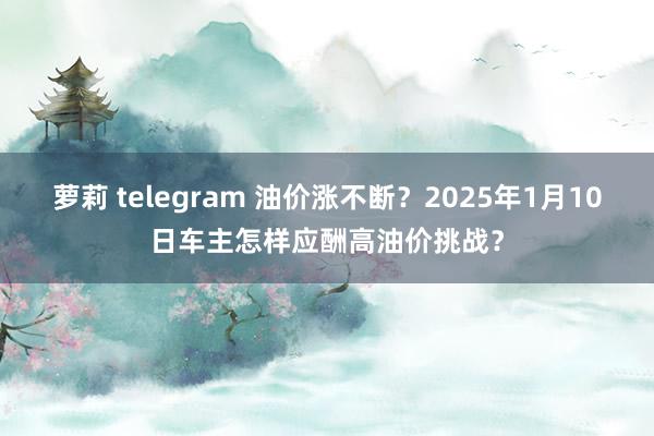  萝莉 telegram 油价涨不断？2025年1月10日车主怎样应酬高油价挑战？