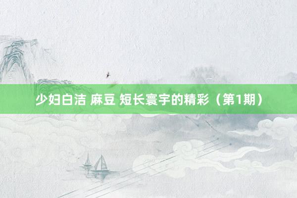   少妇白洁 麻豆 短长寰宇的精彩（第1期）