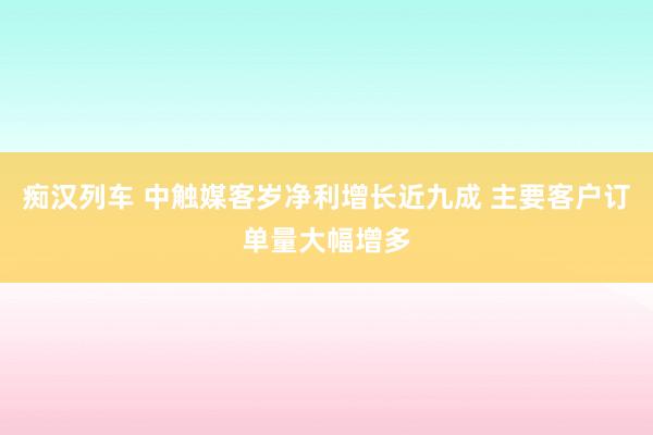   痴汉列车 中触媒客岁净利增长近九成 主要客户订单量大幅增多