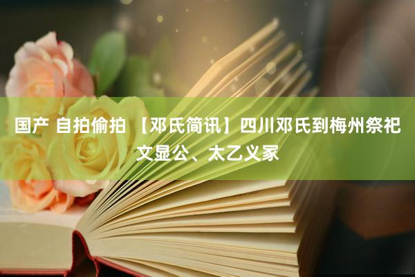   国产 自拍偷拍 【邓氏简讯】四川邓氏到梅州祭祀文显公、太乙义冢