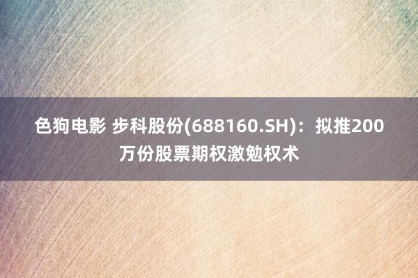   色狗电影 步科股份(688160.SH)：拟推200万份股票期权激勉权术