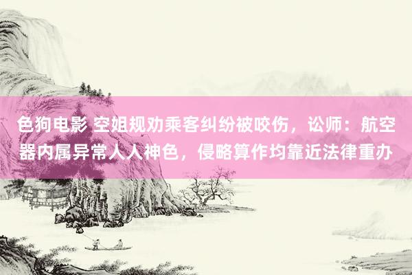   色狗电影 空姐规劝乘客纠纷被咬伤，讼师：航空器内属异常人人神色，侵略算作均靠近法律重办