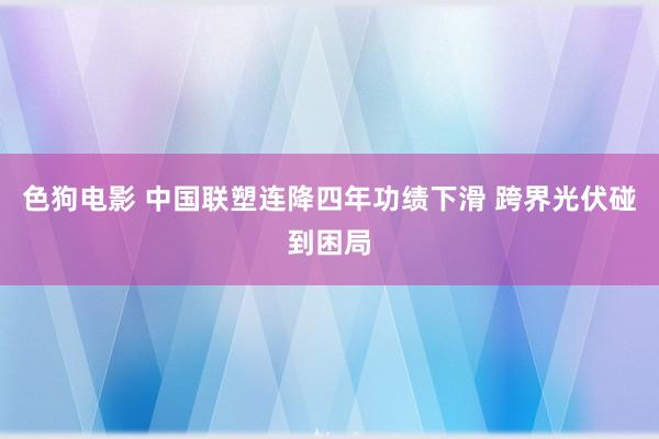   色狗电影 中国联塑连降四年功绩下滑 跨界光伏碰到困局