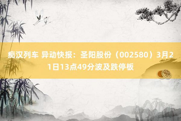   痴汉列车 异动快报：圣阳股份（002580）3月21日13点49分波及跌停板