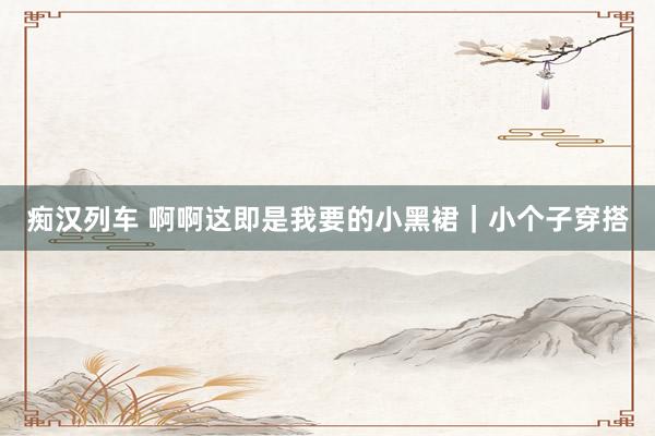   痴汉列车 啊啊这即是我要的小黑裙｜小个子穿搭
