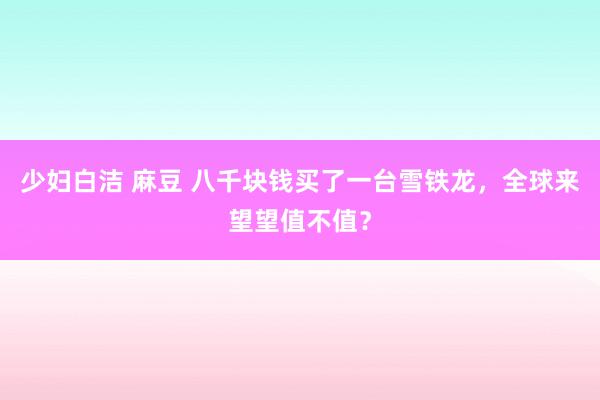 少妇白洁 麻豆 八千块钱买了一台雪铁龙，全球来望望值不值？