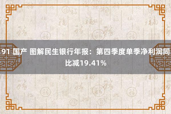   91 国产 图解民生银行年报：第四季度单季净利润同比减19.41%
