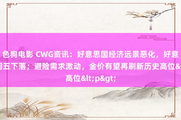   色狗电影 CWG资讯：好意思国经济远景恶化，好意思元上周五下落；避险需求激动，金价有望再刷新历史高位<p>