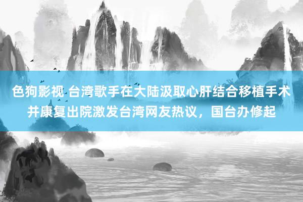   色狗影视 台湾歌手在大陆汲取心肝结合移植手术并康复出院激发台湾网友热议，国台办修起