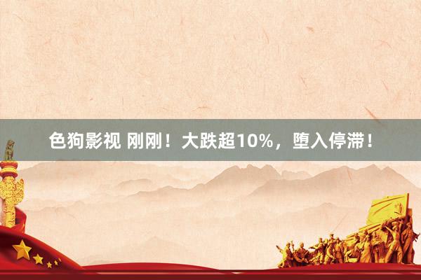 色狗影视 刚刚！大跌超10%，堕入停滞！
