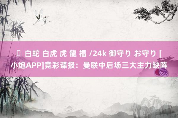 ✨白蛇 白虎 虎 龍 福 /24k 御守り お守り [小炮APP]竞彩谍报：曼联中后场三大主力缺阵