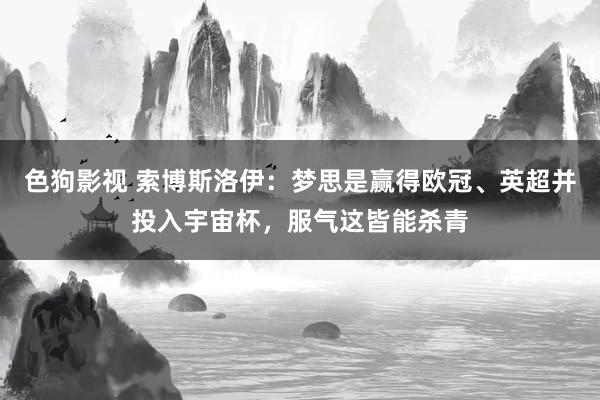   色狗影视 索博斯洛伊：梦思是赢得欧冠、英超并投入宇宙杯，服气这皆能杀青